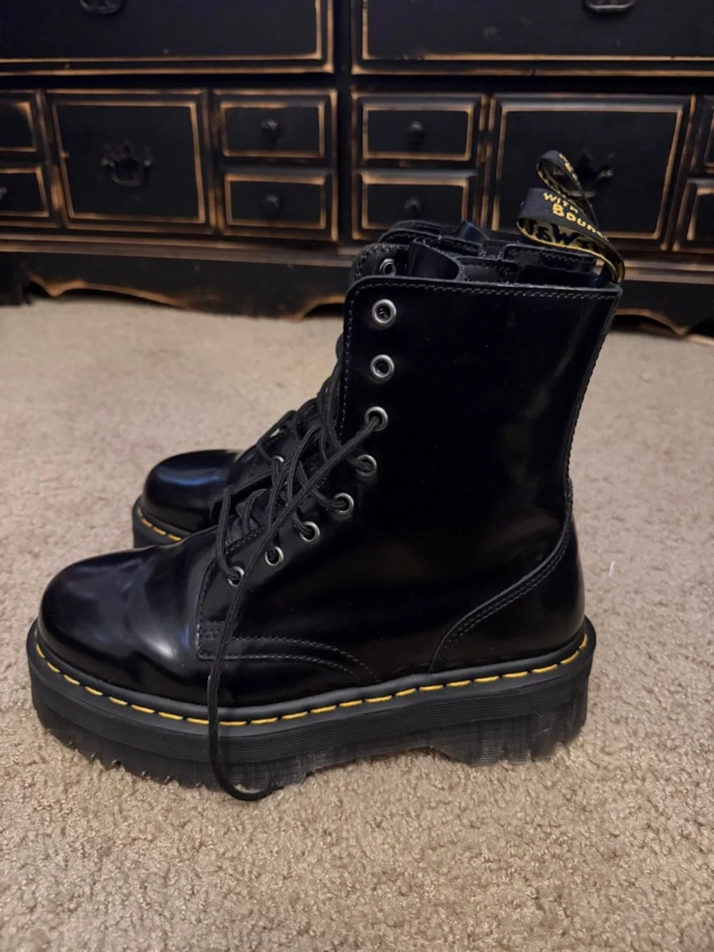 Dr Martens Jadon Platform Lace Up Boots